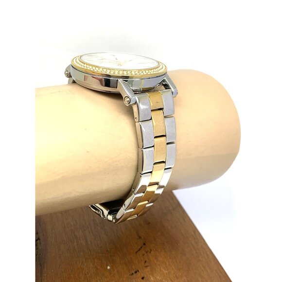 Michael Kors Women\'s Watch MK7348 Quartz Silver Dial 2-Tone Stainless Steel 38mm